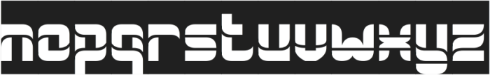 ROBOT DESIGN-Inverse otf (400) Font LOWERCASE