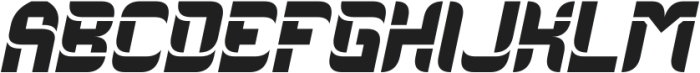 ROBOT DESIGN Italic otf (400) Font UPPERCASE