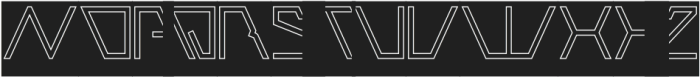 ROBOTIC-Hollow-Inverse otf (400) Font UPPERCASE