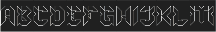 ROBOTIC SYSTEM-Hollow-Inverse otf (400) Font UPPERCASE