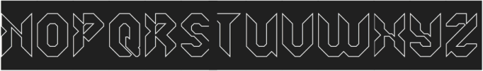 ROBOTIC SYSTEM-Hollow-Inverse otf (400) Font UPPERCASE