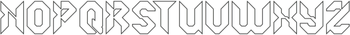 ROBOTIC SYSTEM-Hollow otf (400) Font UPPERCASE