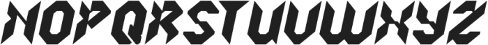 ROBOTIC SYSTEM Italic otf (400) Font UPPERCASE