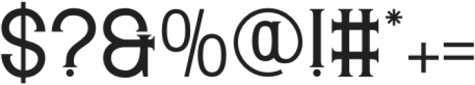 ROBOUS Regular otf (400) Font OTHER CHARS