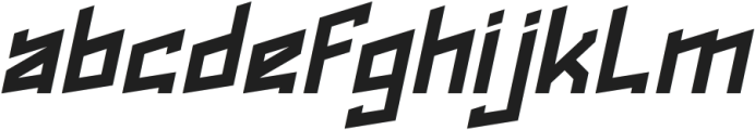 ROCK ALTERNATIVE Bold Italic otf (700) Font LOWERCASE