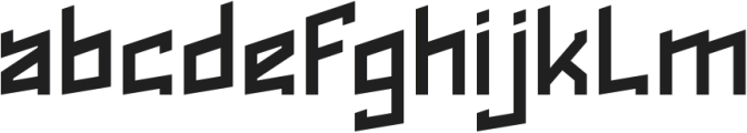 ROCK ALTERNATIVE otf (400) Font LOWERCASE