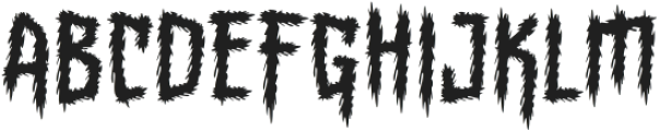 ROGBACK-Regular otf (400) Font UPPERCASE