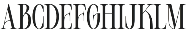 ROLIGH Regular otf (400) Font UPPERCASE