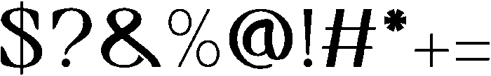 ROMANS Regular otf (400) Font OTHER CHARS