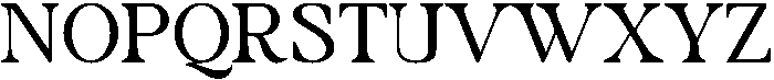 ROMANS Regular otf (400) Font UPPERCASE