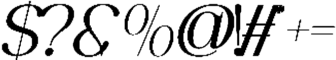 ROMENS DAWN ITALIC Italic otf (400) Font OTHER CHARS
