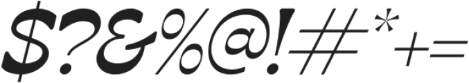 RONDKER THROME Italic otf (400) Font OTHER CHARS