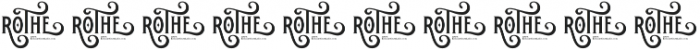 ROTHE Elements otf (400) Font OTHER CHARS
