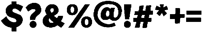 ROUGH BLOCKED Bold otf (700) Font OTHER CHARS
