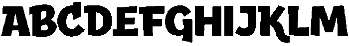 ROUGH BLOCKED Bold otf (700) Font UPPERCASE