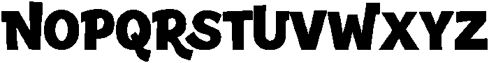 ROUGH BLOCKED Bold otf (700) Font UPPERCASE