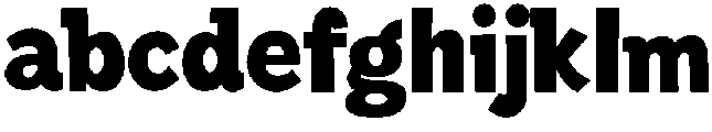 ROUGH BLOCKED Bold otf (700) FONT