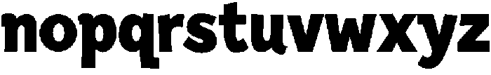ROUGH BLOCKED Bold otf (700) Font LOWERCASE
