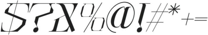 Roab Luxury Italic otf (400) Font OTHER CHARS