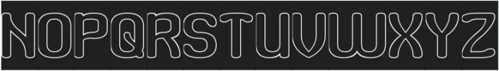 Road Runner-Hollow-Inverse otf (400) Font UPPERCASE