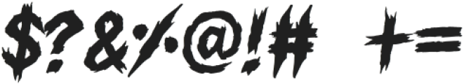 Roadkill otf (400) Font OTHER CHARS