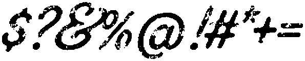 Roadscript Rough otf (400) Font OTHER CHARS