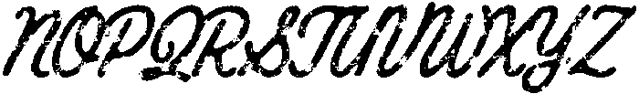 Roadscript Rough otf (400) Font UPPERCASE