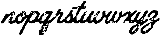 Roadscript Rough otf (400) Font LOWERCASE