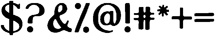 Roadster Regular otf (400) Font OTHER CHARS