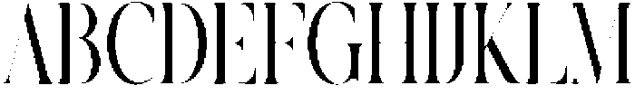 Roalling Regular otf (400) Font UPPERCASE