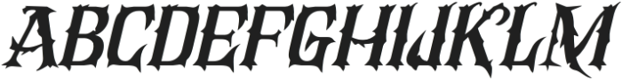 RoarOfChaos-Italic otf (400) Font UPPERCASE