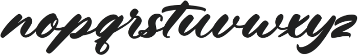 Roaring Majesty Italic otf (400) Font LOWERCASE