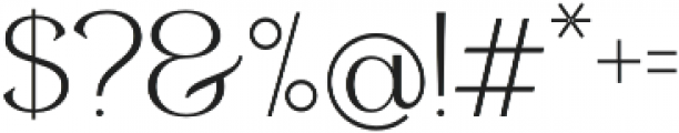 Roast Serif otf (400) Font OTHER CHARS