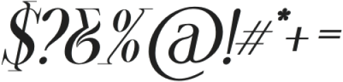 Roaster Italic otf (400) Font OTHER CHARS