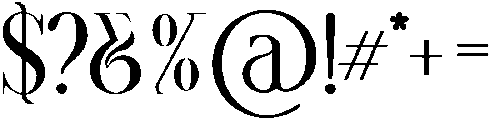 Roaster Regular otf (400) Font OTHER CHARS