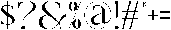Robelia Regular otf (400) Font OTHER CHARS