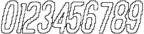 Robine Rounded Pixel Outline otf (400) Font OTHER CHARS