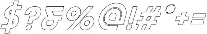 RobloxBlackOutline-Italic otf (900) Font OTHER CHARS