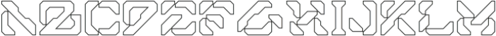 Robomyr Outline otf (400) Font UPPERCASE