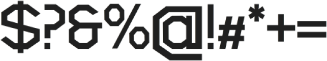 Robotika Bold otf (700) Font OTHER CHARS