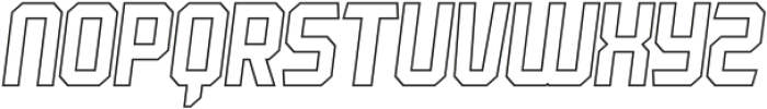 Robust Outline Italic otf (400) Font UPPERCASE