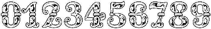 Rocaie Outline otf (400) Font OTHER CHARS