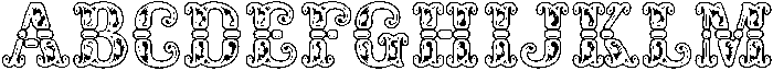 Rocaie Outline otf (400) Font UPPERCASE