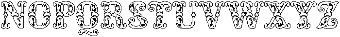 Rocaie Outline otf (400) Font UPPERCASE