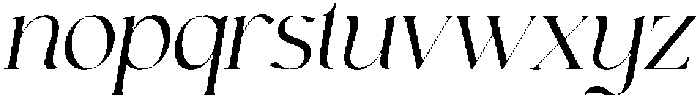 Rocalin Italic otf (400) Font LOWERCASE