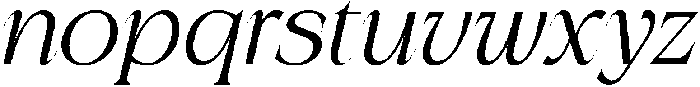 Rocavio Light Italic otf (300) Font LOWERCASE