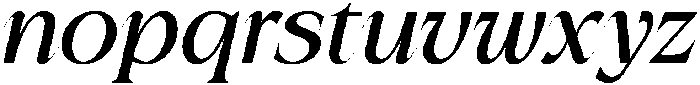 Rocavio Medium Italic otf (500) Font LOWERCASE