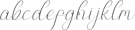 Roccila Italic otf (400) Font LOWERCASE