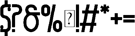 Rocforce otf (400) Font OTHER CHARS