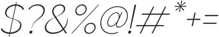 Rochas ExtraLight Italic otf (200) Font OTHER CHARS